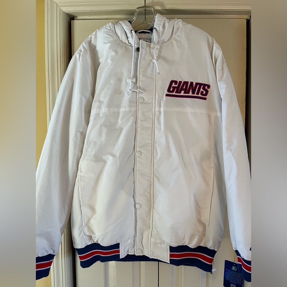 Starter, Men New York Giants Jacket, white. NWT